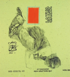 La tua carta 2003. Tecnica mista su carta cm 50x46