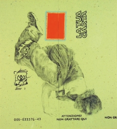 La tua carta 2003. Tecnica mista su carta cm 50x46