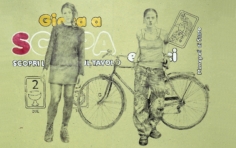 Monopoli di Stato 2003. Acrilico e inchiostro serigrafico su carta 2 pezzi 50x35 cm.