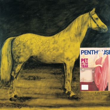 Pet of the year 1996. Acrilico, inchiostro serigrafico e olio su tela 180 x 205 cm