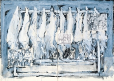 Senza titolo 10 1995. Acrilico, inchiostro serigrafico su carta 120 x 160 cm