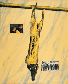 Senza titolo 6 1995. Acrilico, inchiostro serigrafico su carta 200 x 170 cm