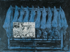 Senza titolo 8 1995. Acrilico, inchiostro serigrafico su cartone 120 x 160 cm