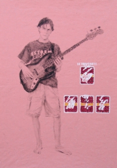 Le tue Carte 5 2006. Acrilico e Inchiostro serigrafico su carta cm. 100x70