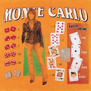 Monte Carlo 2004. Acrilico e inchiostro serigrafico su tela cm. 140x120