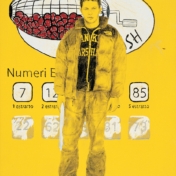 Senza titolo 2004. Acrilico e inchiostro serigrafico su tela cm 50x40