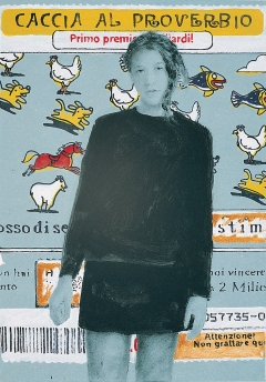 Senza titolo 5 2001. Acrilico e inchiostro serigrafico su carta cm. 50x35