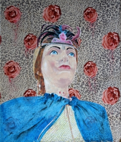 Mata 2 2010, Tecnica mista su stoffa 160x130cm