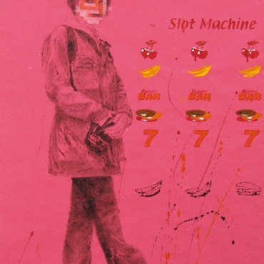 Slot Machine 2005. Inchiostro serigrafico e acrilico su carta cm. 100x70