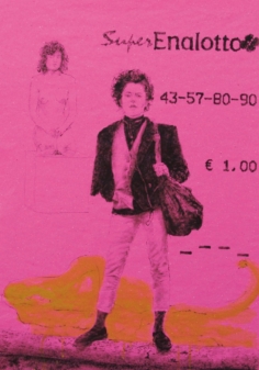 Super Enalotto 2 2006. Acrilico e inchiostro serigrafico su carta cm. 100x 70