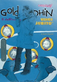 Vinci subito 2005. Acrilico e inchiostro serigrafico su tela cm. 50x35