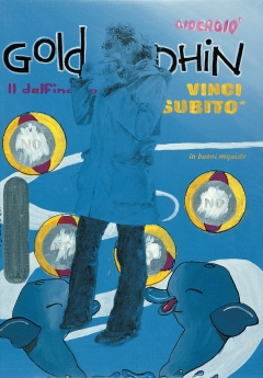 Vinci subito 2005. Acrilico e inchiostro serigrafico su tela cm. 50x35