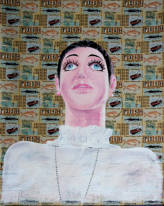 Mata 3 2010, Tecnica mista su stoffa 170x130cm