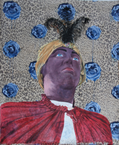 Grifone 2 2010, Tecnica mista su stoffa 160x130cm